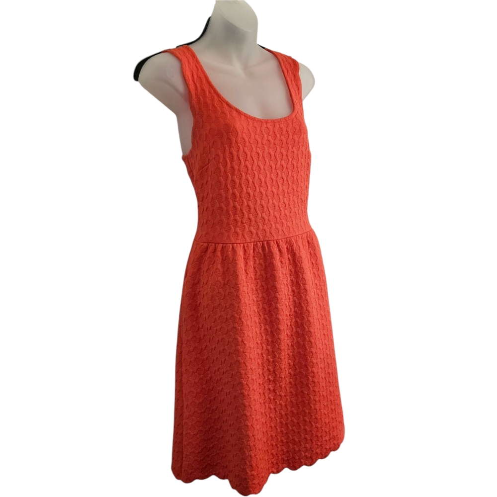 Anthropologie By Maeve Fit and Flare Orange Dress Women's Small - Picture 2 of 10